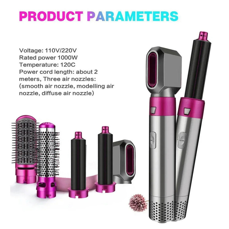 5 In 1 Hot Hair Brush